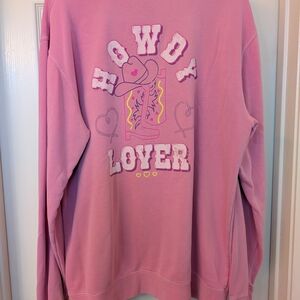 Living Fully Pink Graphic Sweatshirt